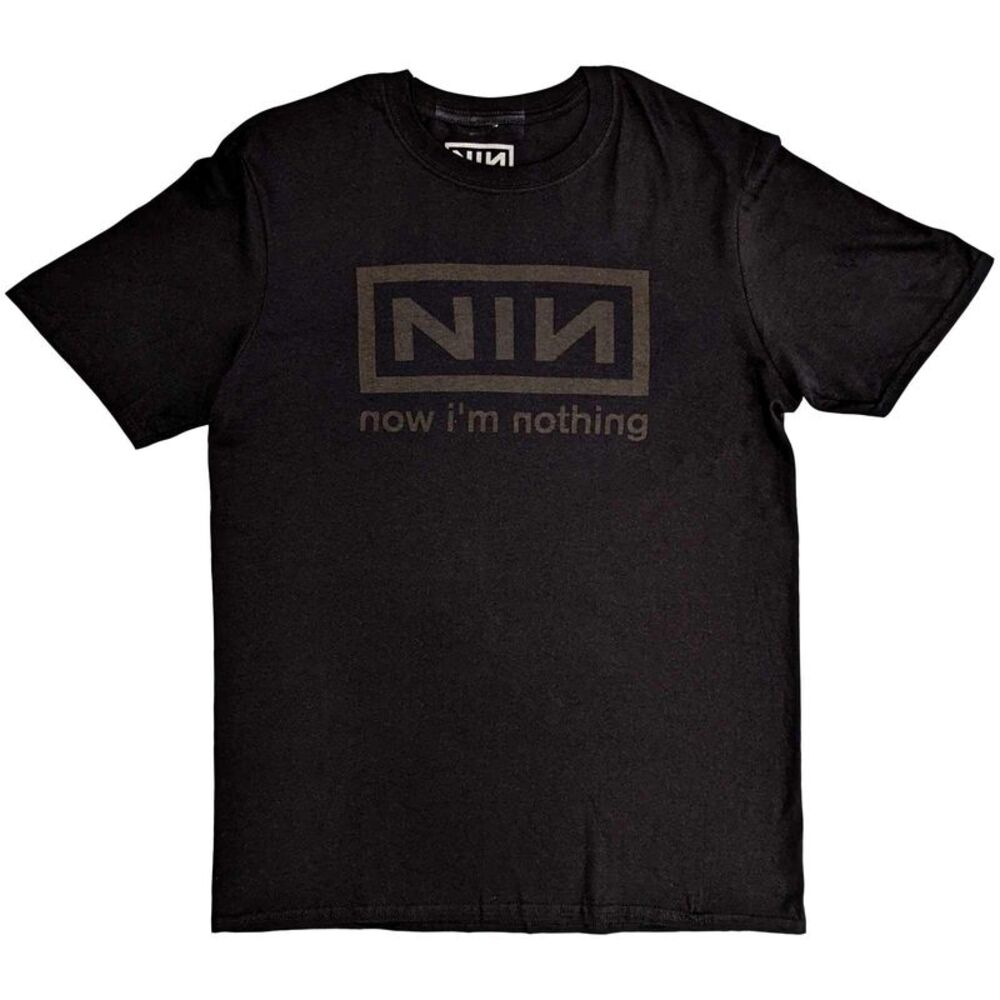 Nine Inch Nails Unisex Adult Now I�'m Nothing T-Shirt / Charcoal Grey